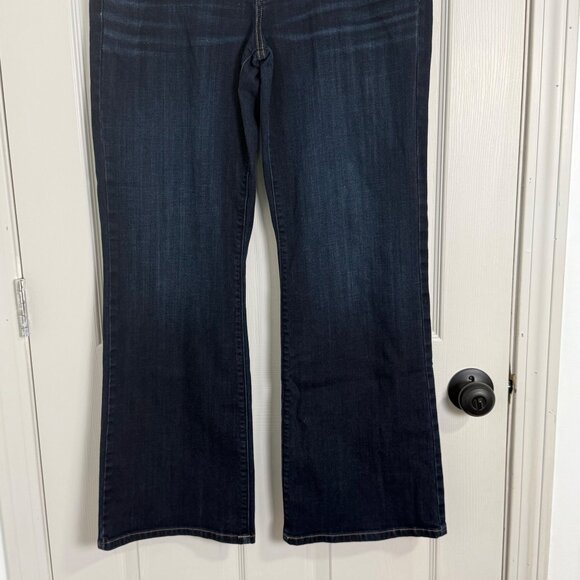 American Eagle Favorite Boyfriend Jeans Womens 14 Blue VTG Y2K Wide Leg Stretch - Picture 5 of 13